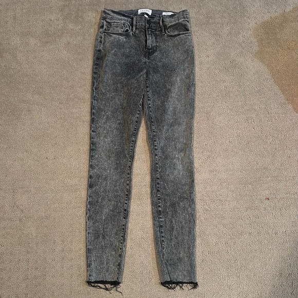 Frame Denim Women’s Gray Skinny Jeans Size 28 - Picture 2 of 5
